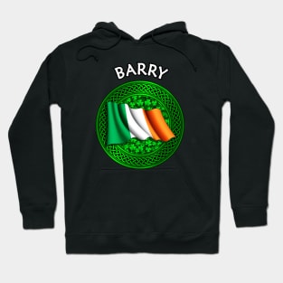 Irish Flag Clover Celtic Knot - Barry Hoodie